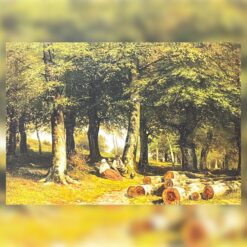 In the Grove 1869 by Ivan Shishkin | Classic Landscape Postcard