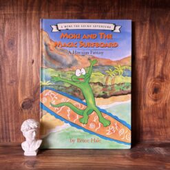 Alternative view of Moki and the Magic Surfboard